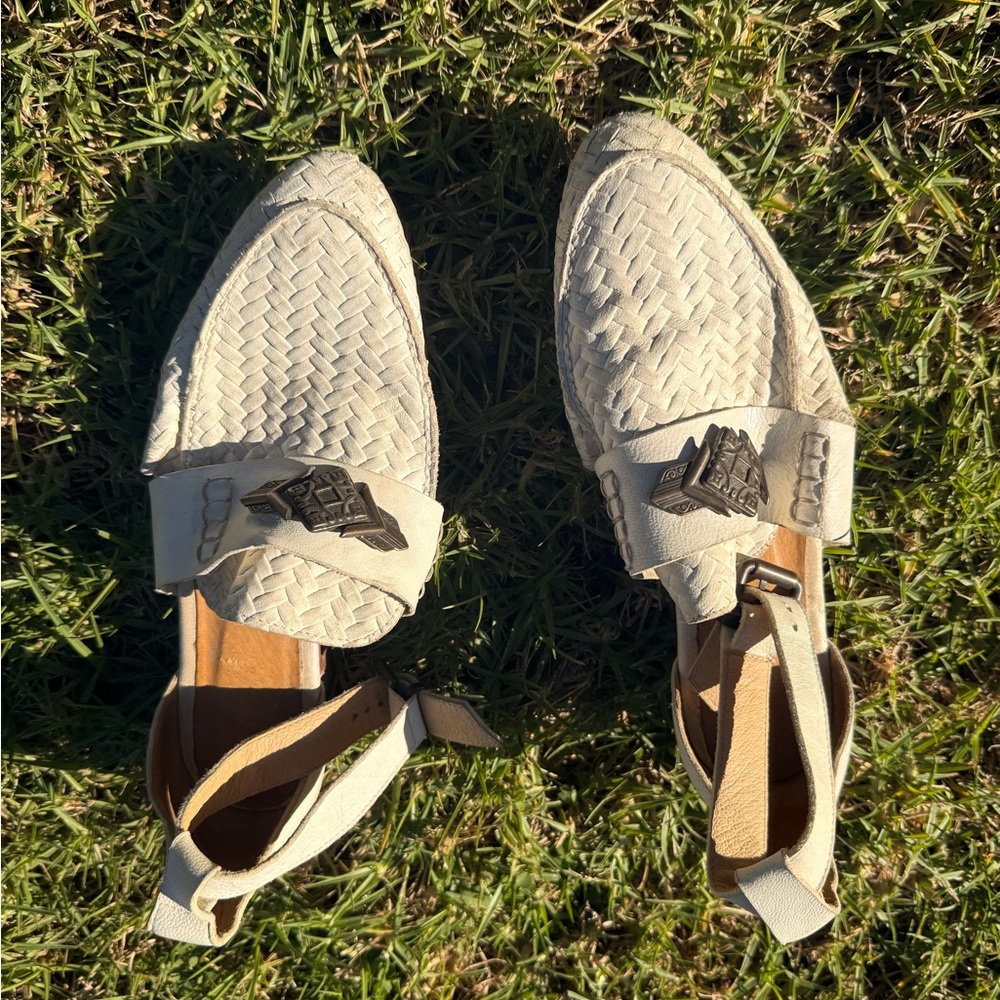 Matisse Cream Woven Flats